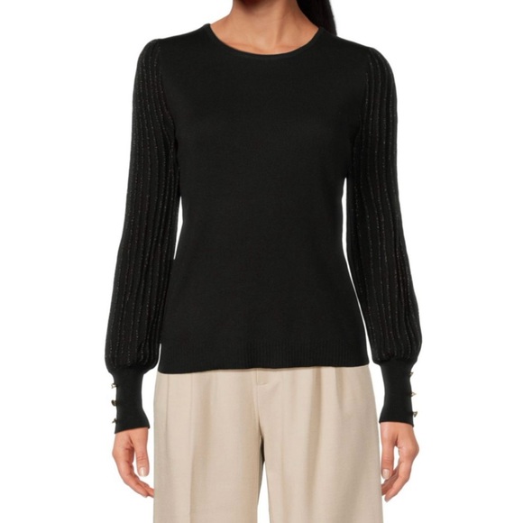 Nanette Lepore Sweaters - Nanette Lepore Black Knit Top‎